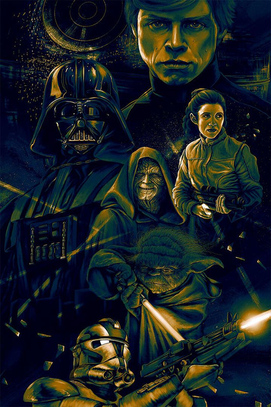 Star Wars Darth Vader Leia Luke C3Po Room Decor Jigsaw Puzzle