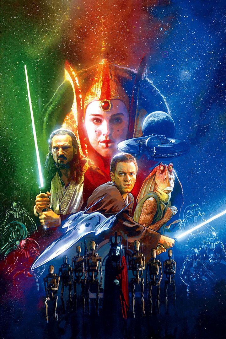 Star Wars Episode 1 Space Battle Painting Jigsaw Puzzle
