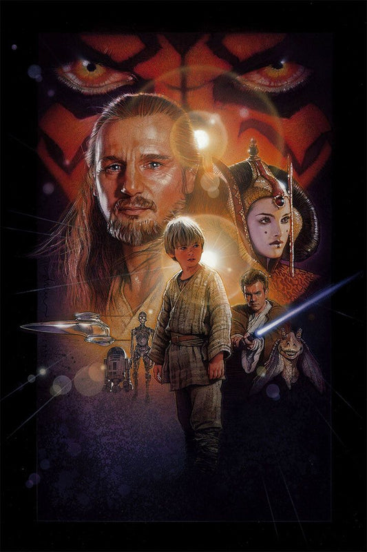 Star Wars Phantom Menace Movie Painting Jigsaw Puzzle