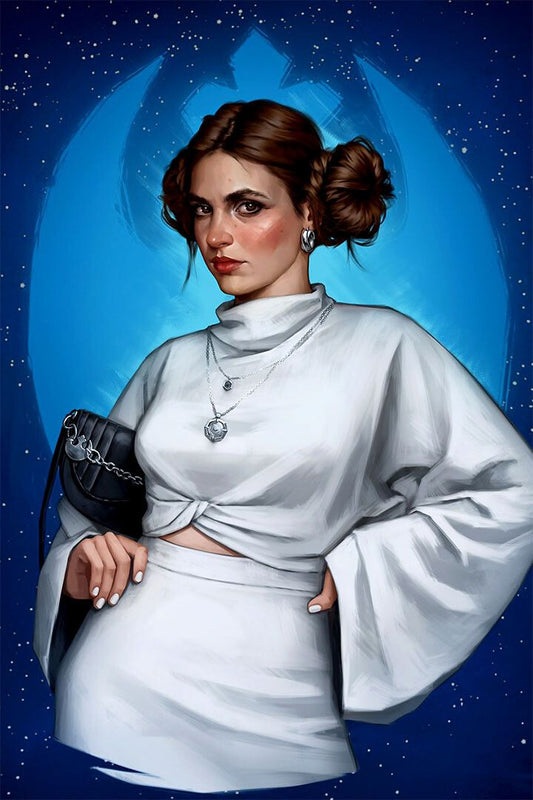 Star Wars Princess Leia White Outfit Room Decor Jigsaw Puzzle