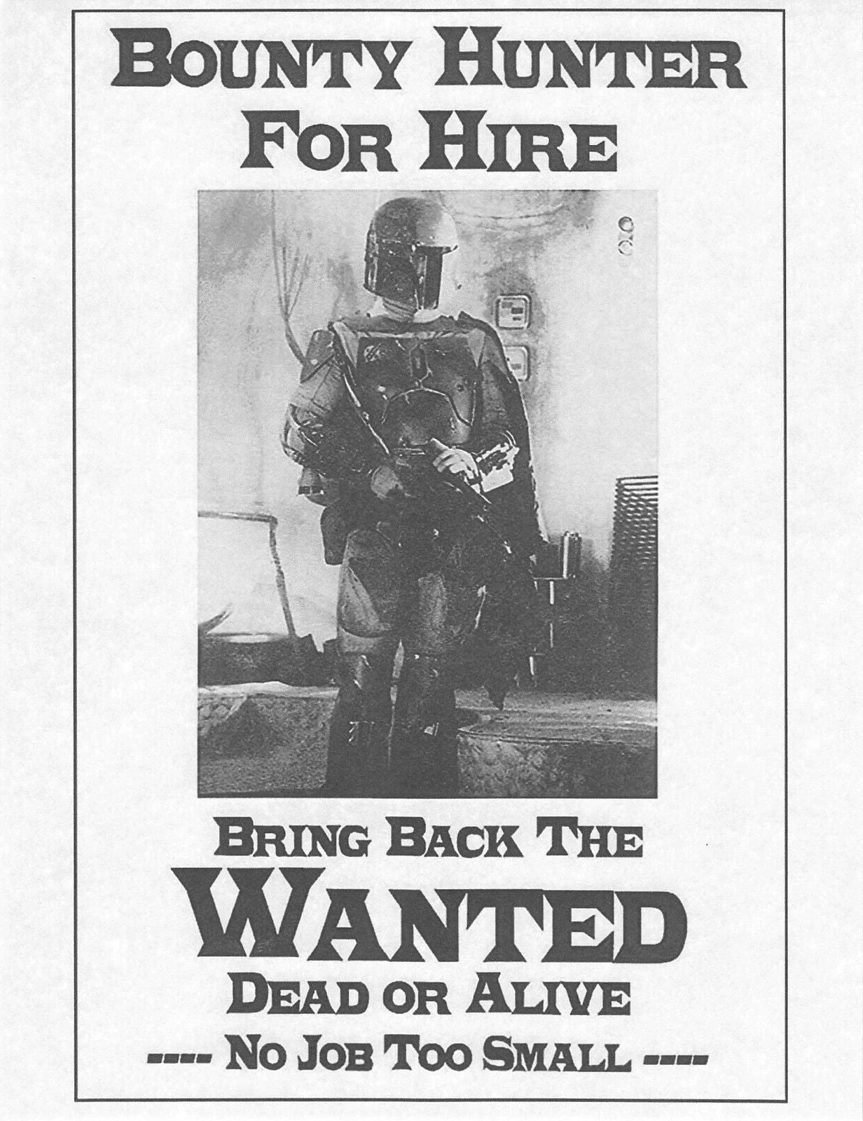 Star Wars Return Of The Jedi Bounty Hunter For Hire Boba Fett Bulloch Magnet