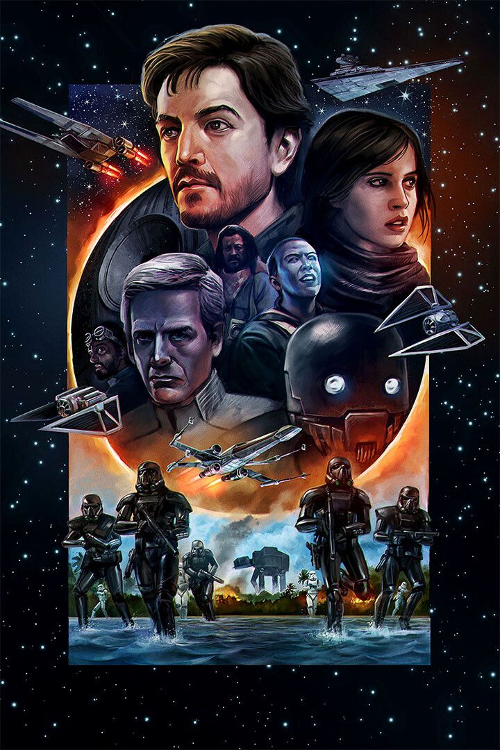 Star Wars Rogue One Action Print Painting Jigsaw Puzzle
