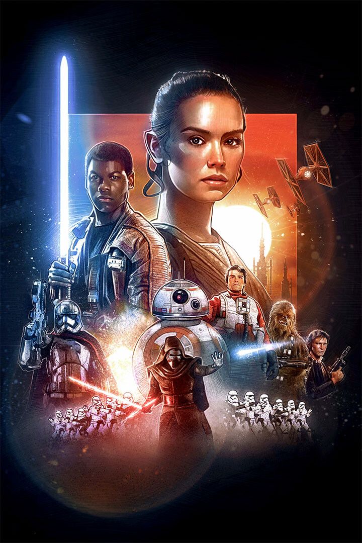 Star Wars The Force Awakens Print Painting Jigsaw Puzzle