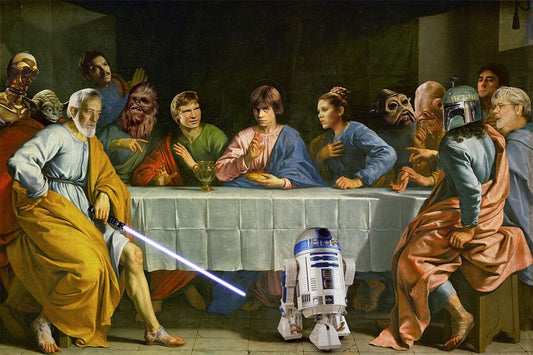 Star Wars The Last Supper Framed Painting Parody Wall Home Decor Jigsaw Puzzle