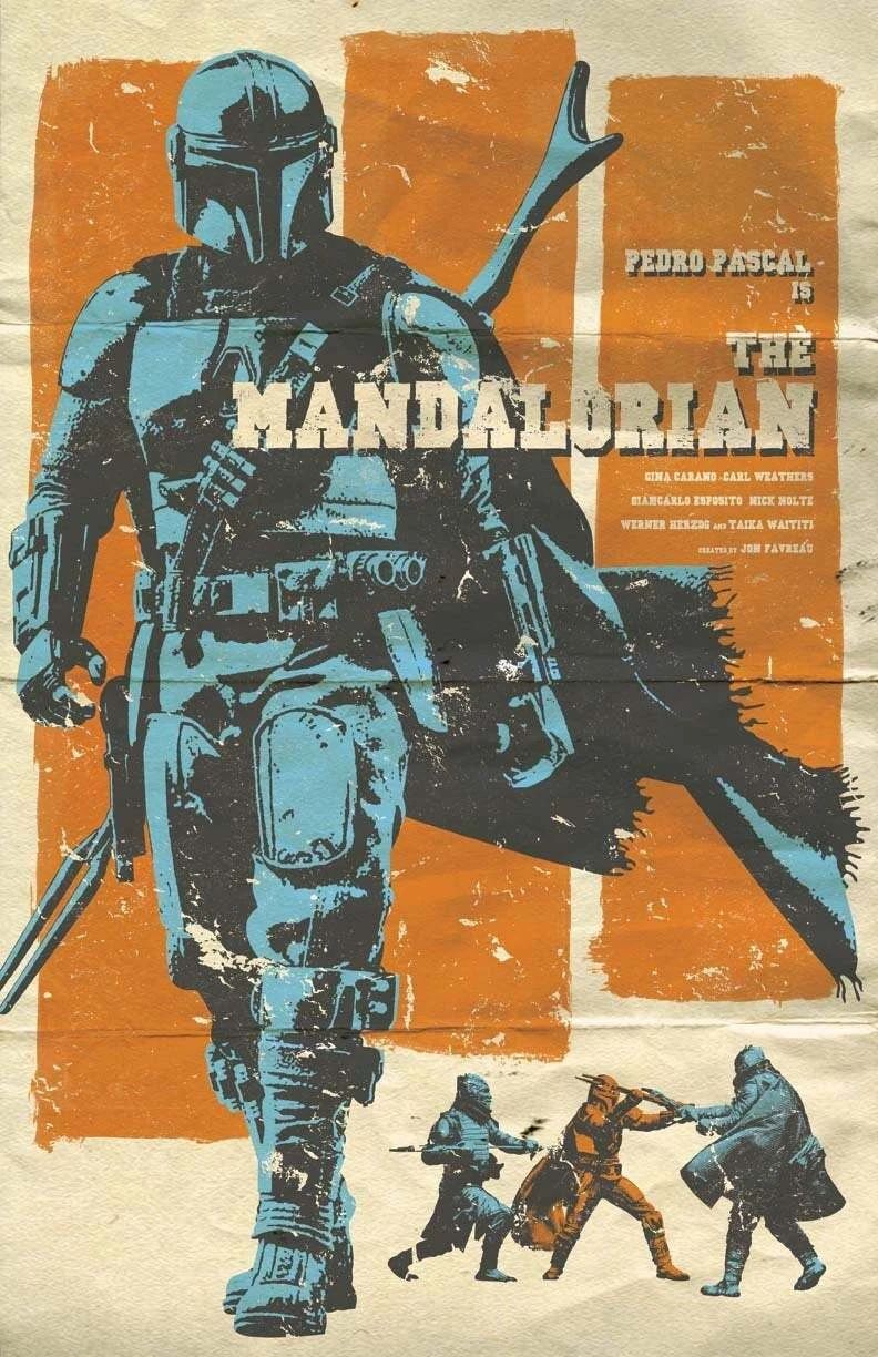 Star Wars The Mandalorian Mini Poster Print Pedro Pascal Cara Dune