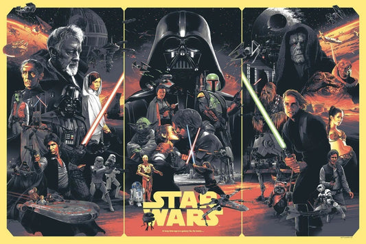 Star Wars The Original Trilogy Keychain 17X11 Darth Vader Boba Fett Skywalker