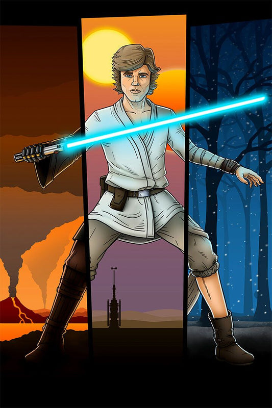 Star Wars Weekend Luke Skywalker Painting Jigsaw Puzzle