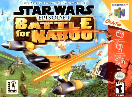 Star Wars Episode I Battle For Naboo N64 Print Poster