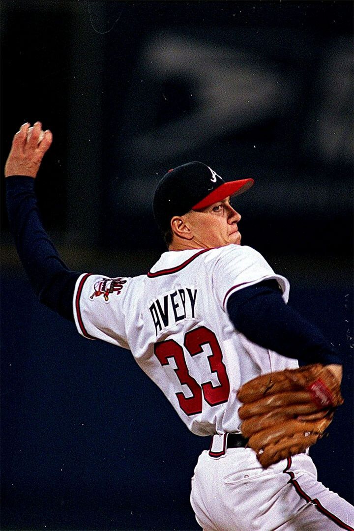 Steve Avery Atlanta Baseball Sport Print Jigsaw Puzzle