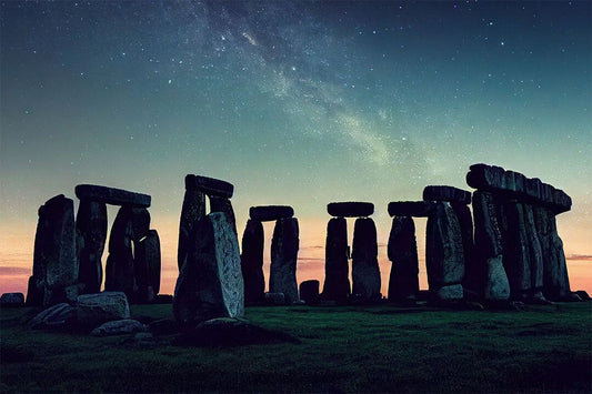 Stonehenge Starry Night England Monument Landscape Wall Art Poster