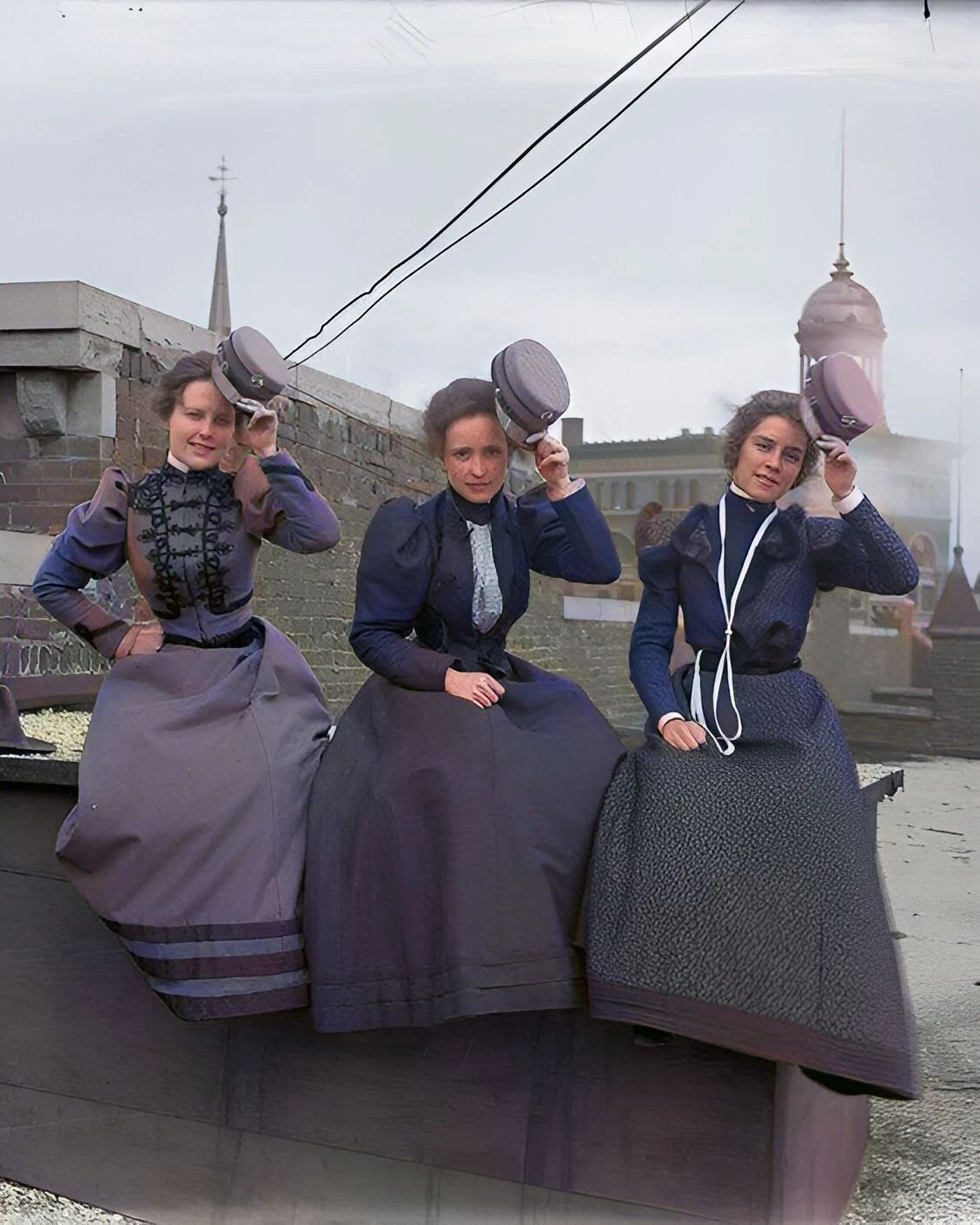 Store Workers Chattanooga Tennessee 1900 Colorized Poster Photo