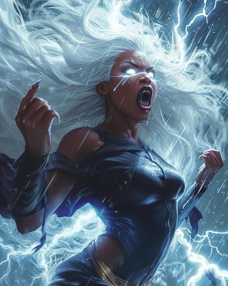 Storm Wielder Action Print Poster