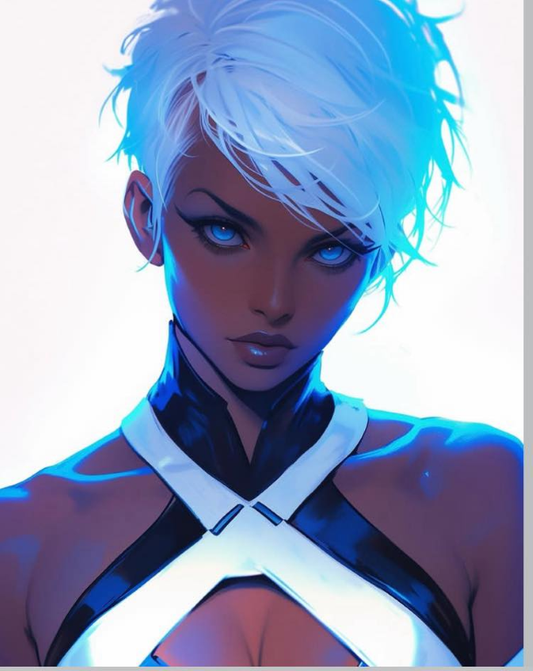 Storm Blue Eyes 01 Print Poster