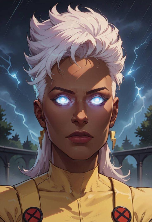 Storm Lightning Eyes 001 Print Poster