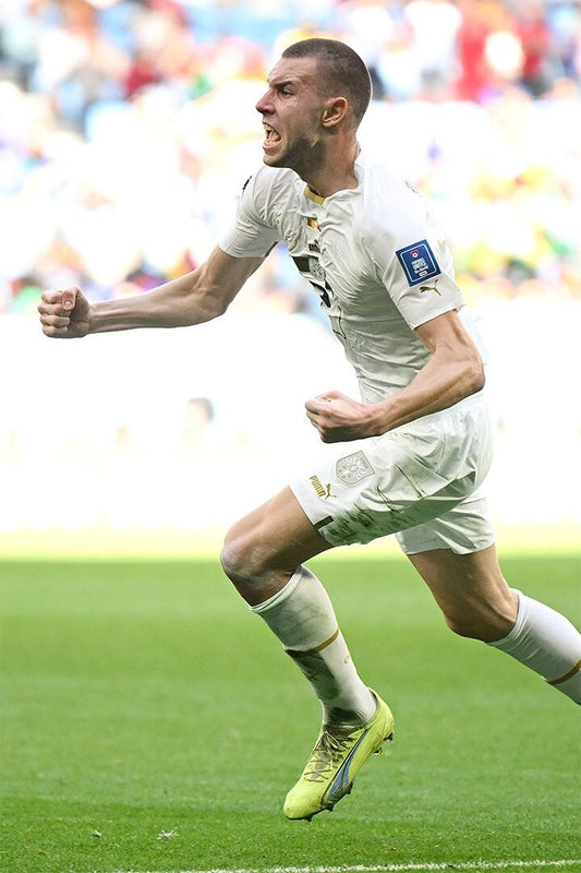 Strahinja Pavlovic Goal Celebration Serbia World Cup Jigsaw Puzzle