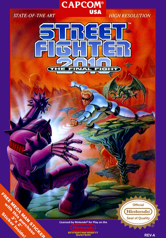 Street Fighter 2010 (Usa) Nes Print Poster