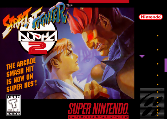Street Fighter Alpha 2 (Usa) Snes Print Poster