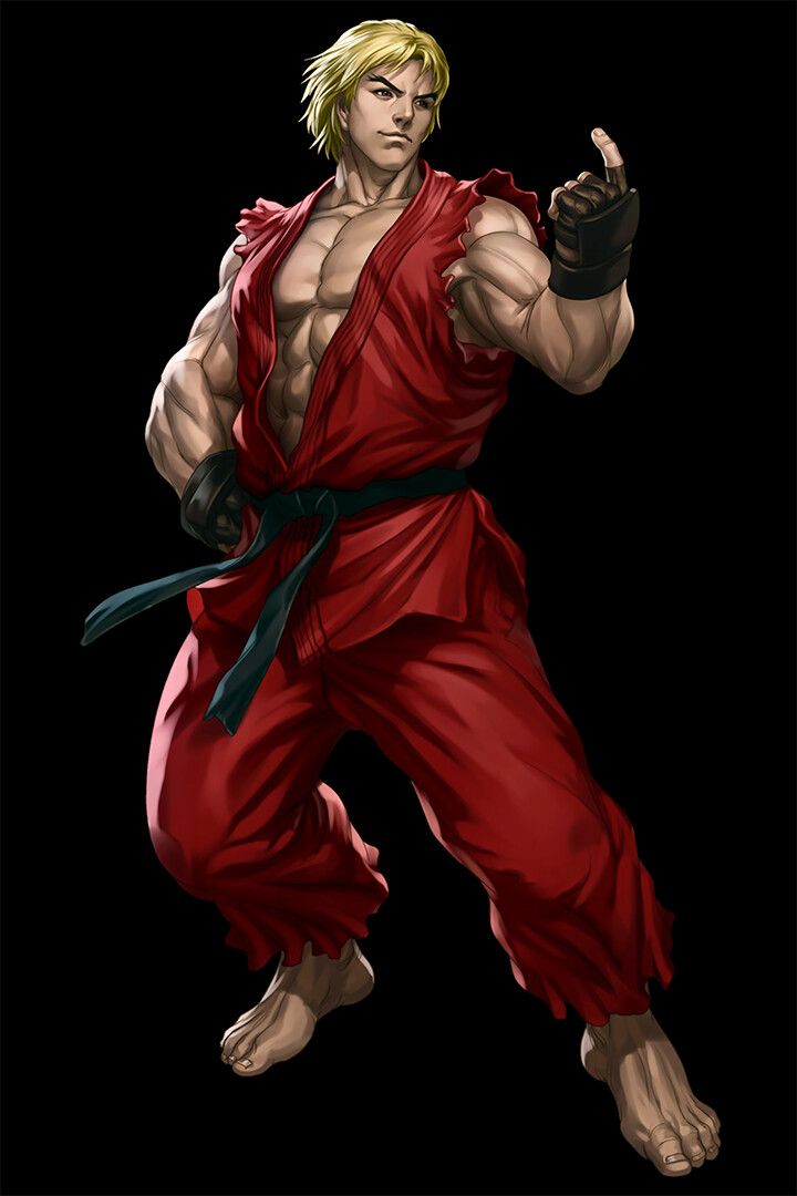 Street Fighter Ken Classic Video Game Wall Art Home Decor Poster