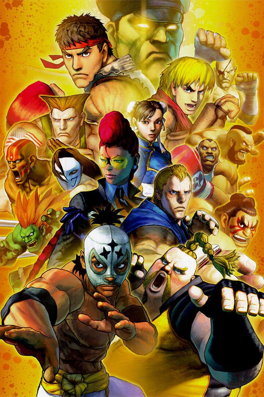 Street Fighter Video Game Series Adventure Painting Jigsaw Puzzle
