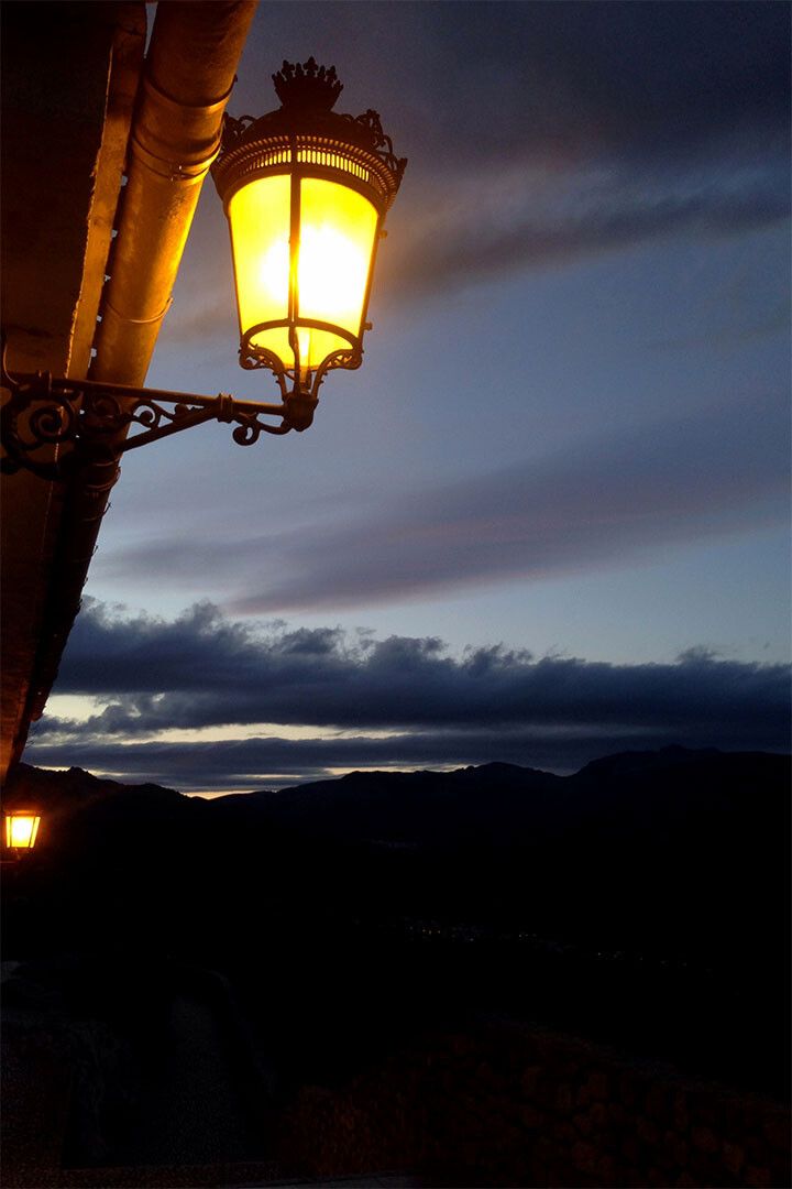 Street Light Dark Evening Sky Picture Print Wall Art Home Decor Poster