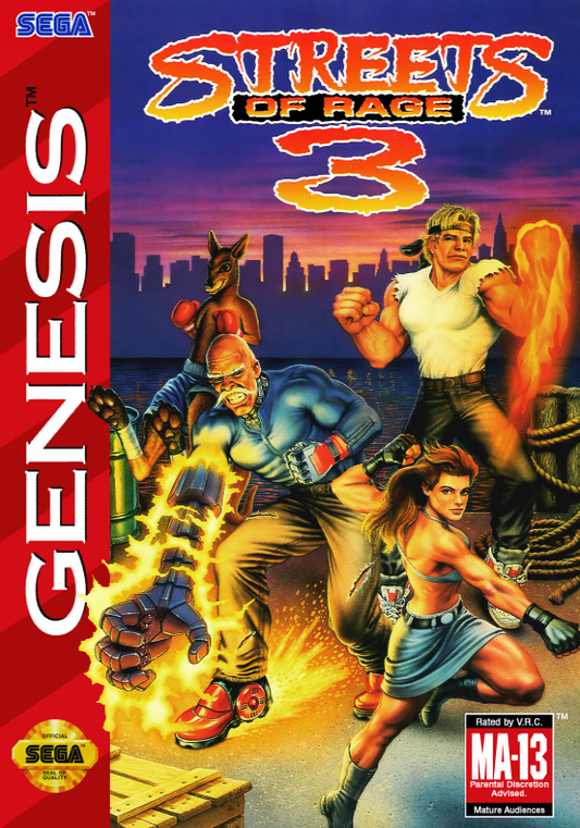 Streets Of Rage 3 (Usa) Genesis Print Poster