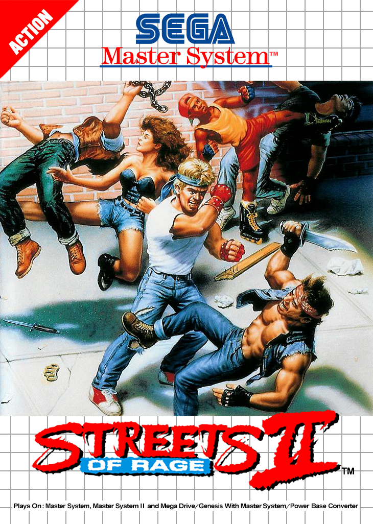 Streets Of Rage Ii Sega Master System Print Poster