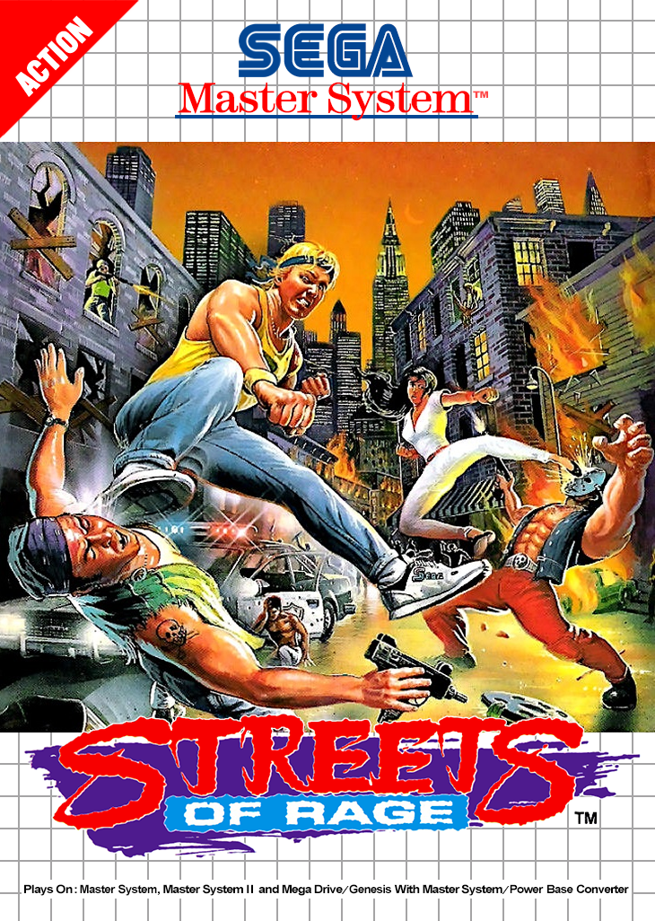 Streets Of Rage Sega Master System Print Poster