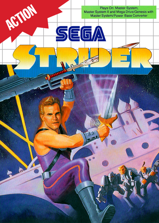 Strider Sega Master System Print Poster