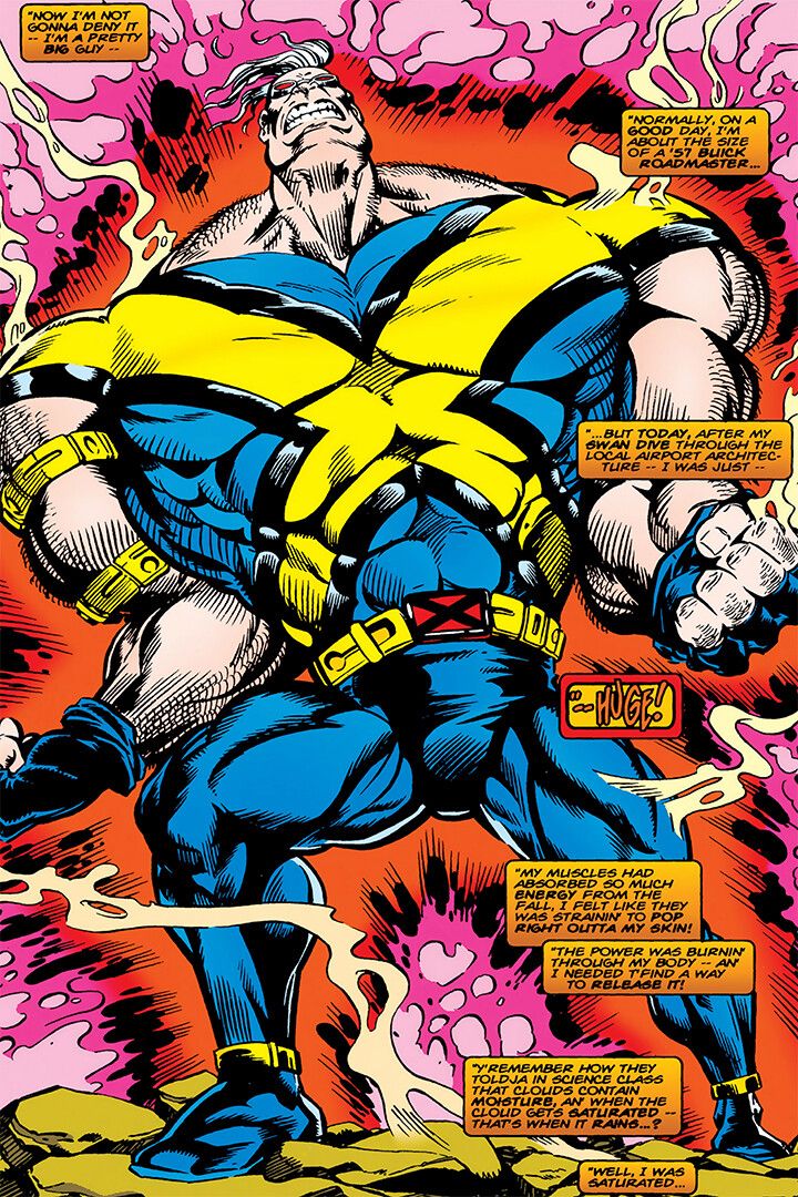 Strong Guy Vs Cyber Guy Xman Comic Art Print Decor Poster