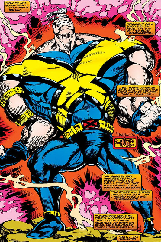 Strong Guy Vs Cyber Guy Xman Comic Art Print Decor Jigsaw Puzzle