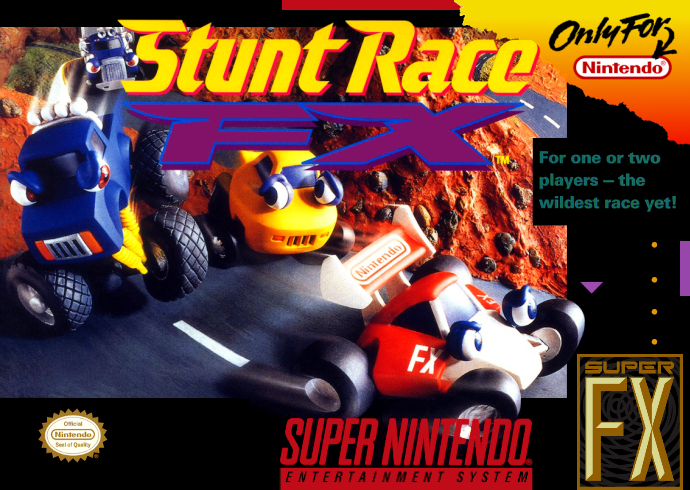 Stunt Race Fx (Usa) Snes Print Poster