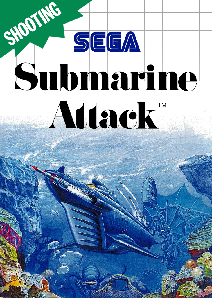 Submarine Attack Sega Master System Print Poster