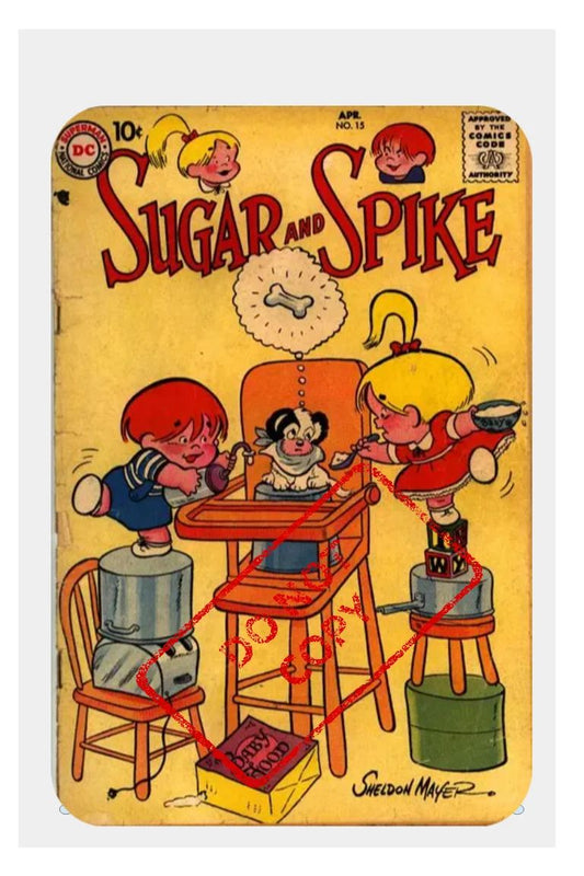 Sugar And Spike Classic 10 Cent Comic Cover Retro