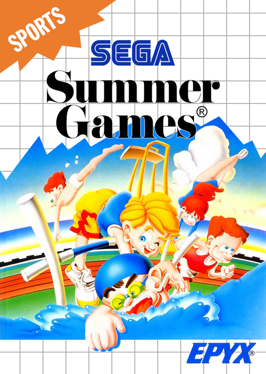 Summer Games Sega Master System Print Poster