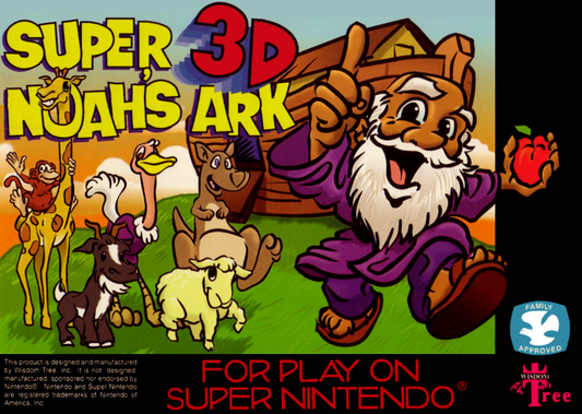 Super 3 D Noah S Ark (Usa) (Unlicensed) Snes Print Poster