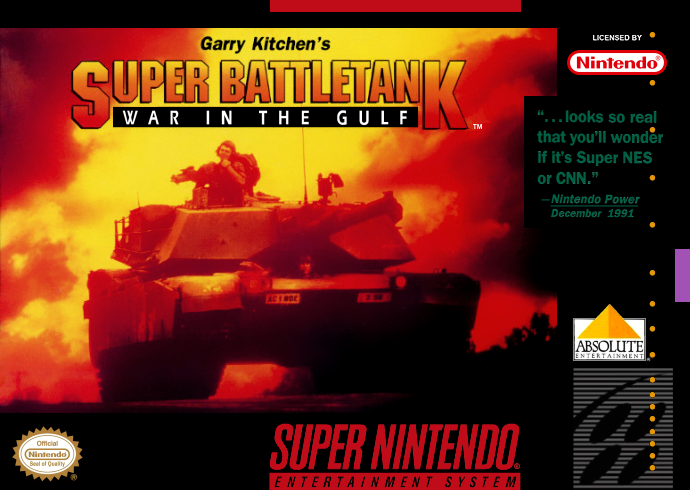Super Battletank War In The Gulf (Usa) Snes Print Poster
