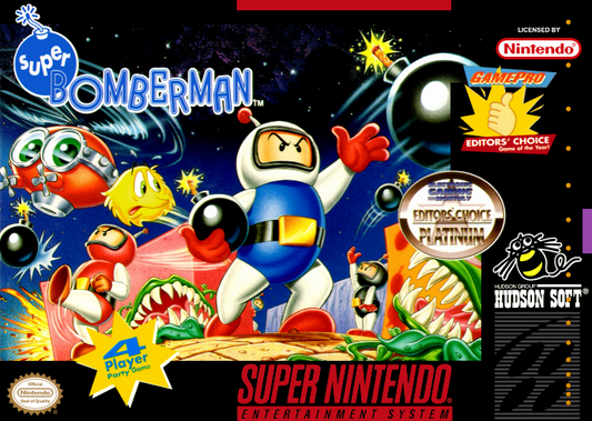 Super Bomberman (Usa, Variant 2) Snes Print Poster