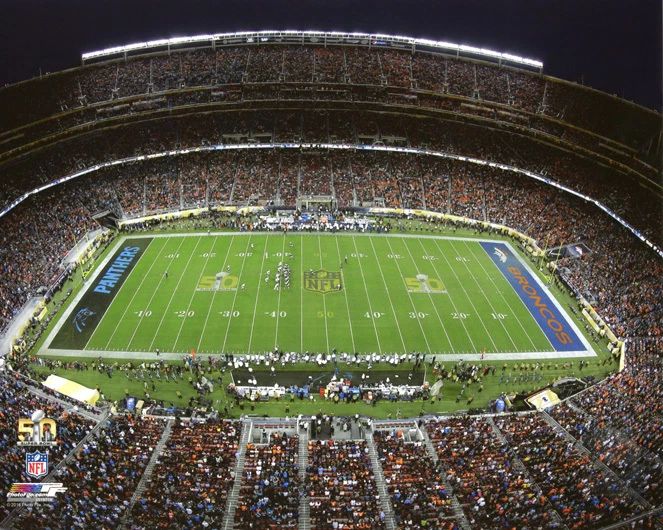 Super Bowl 50 Game Levi Stadium Glossy Photo Panthers Vs Broncos Poster