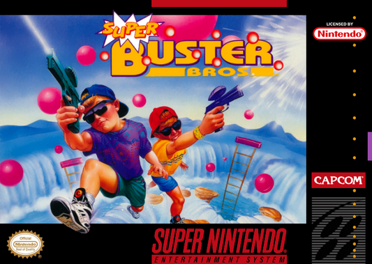 Super Buster Bros. (Usa) Snes Print Poster