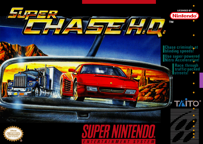 Super Chase Hq (Usa) Snes Print Poster