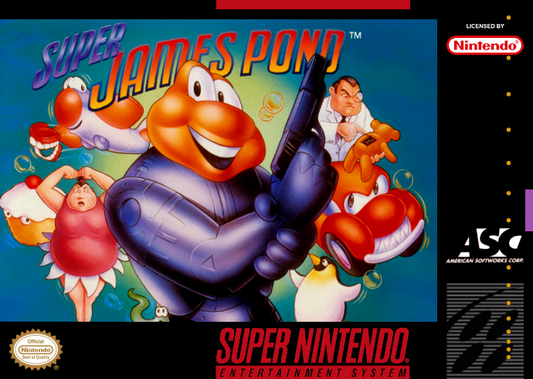 Super James Pond (Usa) Snes Print Poster