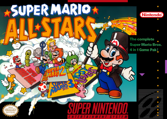 Super Mario All Stars (Usa) Snes Print Poster