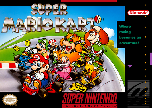 Super Mario Kart (Usa) Snes Print Poster