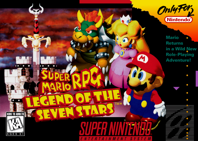 Super Mario Rpg Legend Of The Seven Stars (Usa) Snes Print Poster