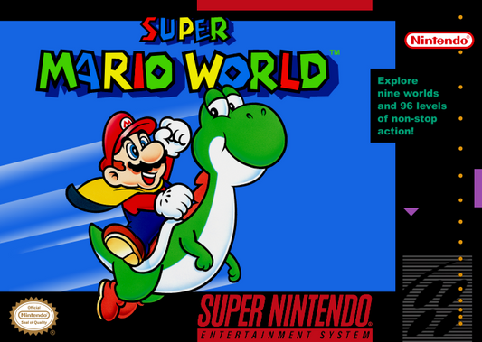 Super Mario World (Usa) Snes Print Poster