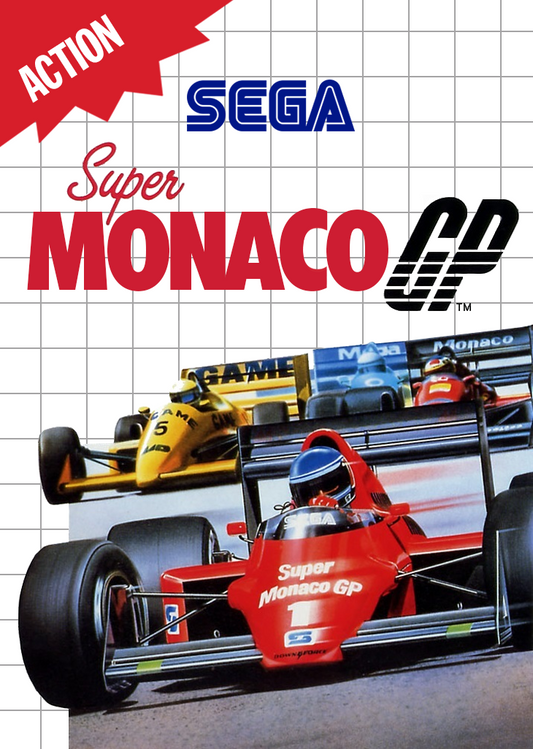 Super Monaco Gp Sega Master System Print Poster