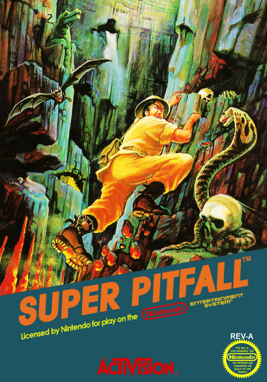 Super Pitfall (Usa) Nes Print Poster