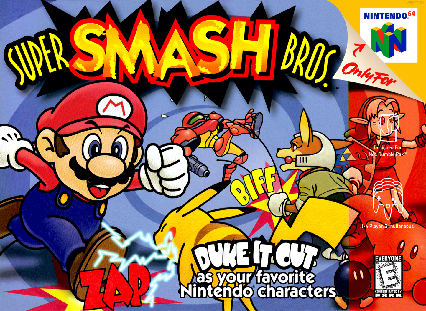 Super Smash Bros. N64 Print Poster