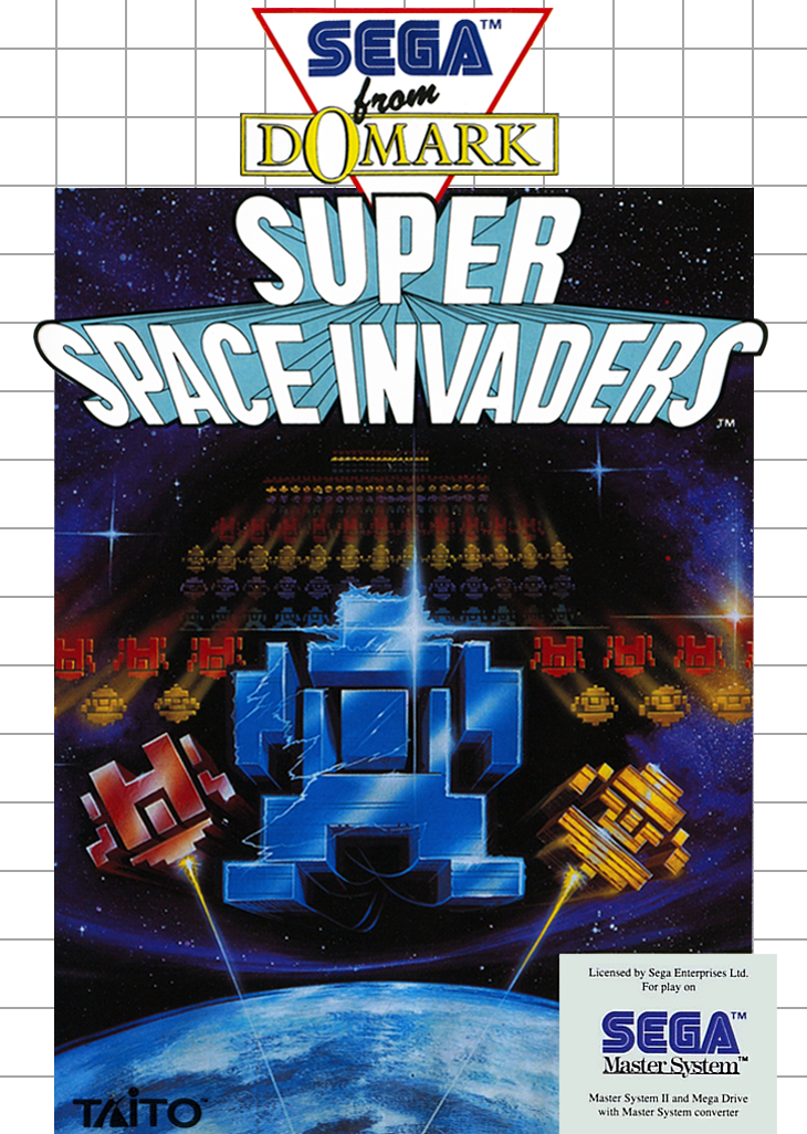 Super Space Invaders Sega Master System Print Poster