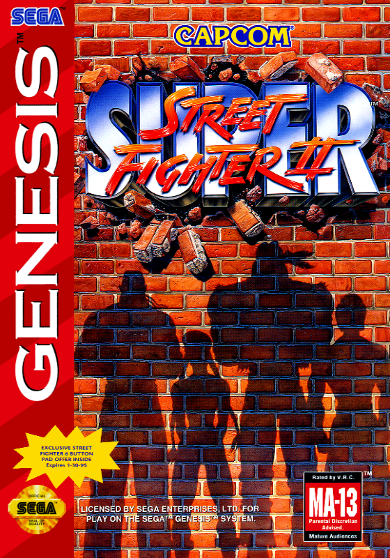 Super Street Fighter Ii (Usa) Genesis Print Poster